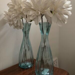 Clear Vases set of 2